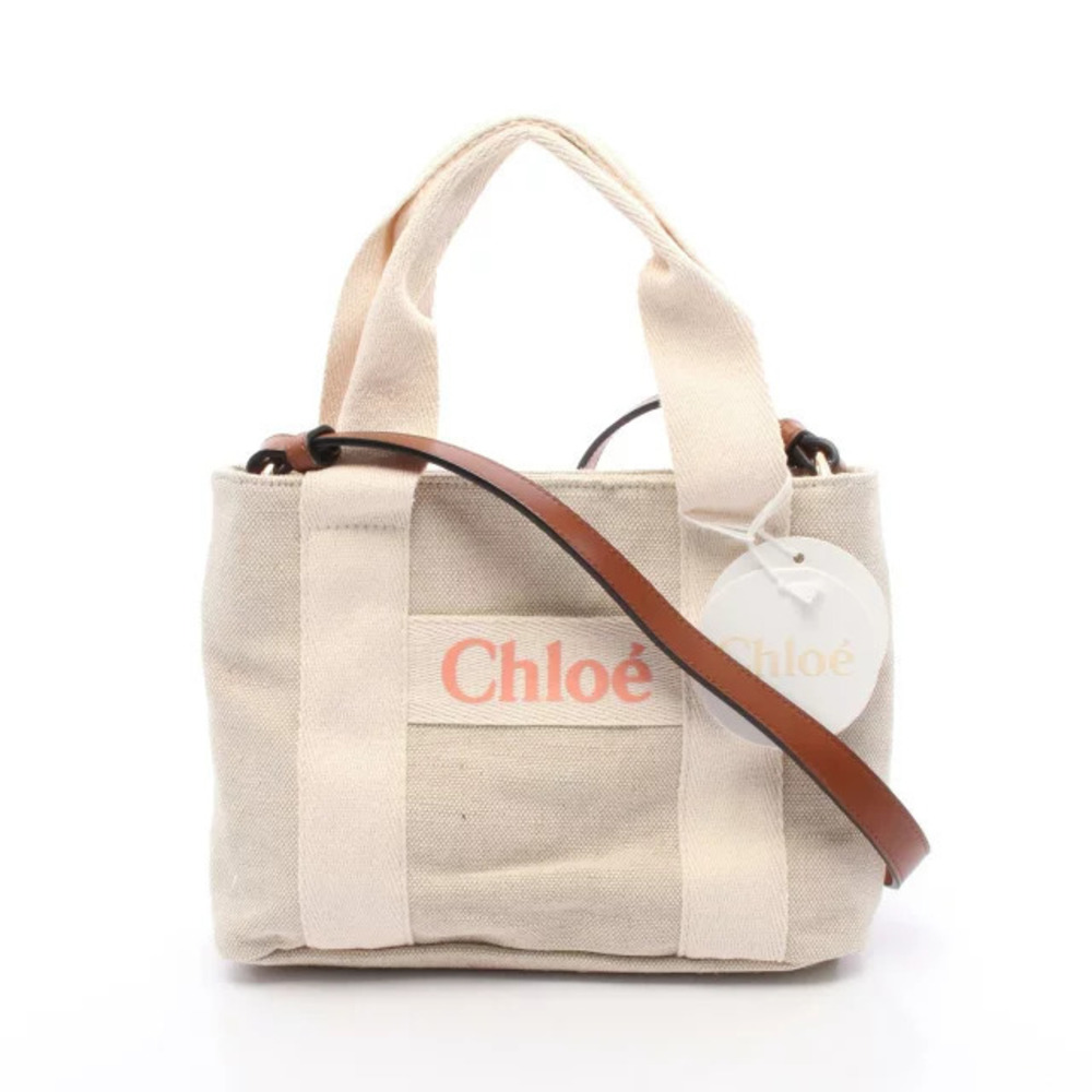 Chloe tote bag canvas Beige Cream